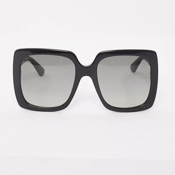 Gucci sunglasses rhinestone bling crystal black silver oversized frame rare - Picture 2 of 5